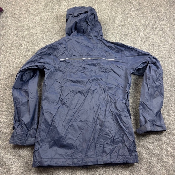 COLUMBIA Boys Navy Blue Omni Tech Hooded Rain Jacket Coat size: Medium (10/12) - Picture 2 of 6